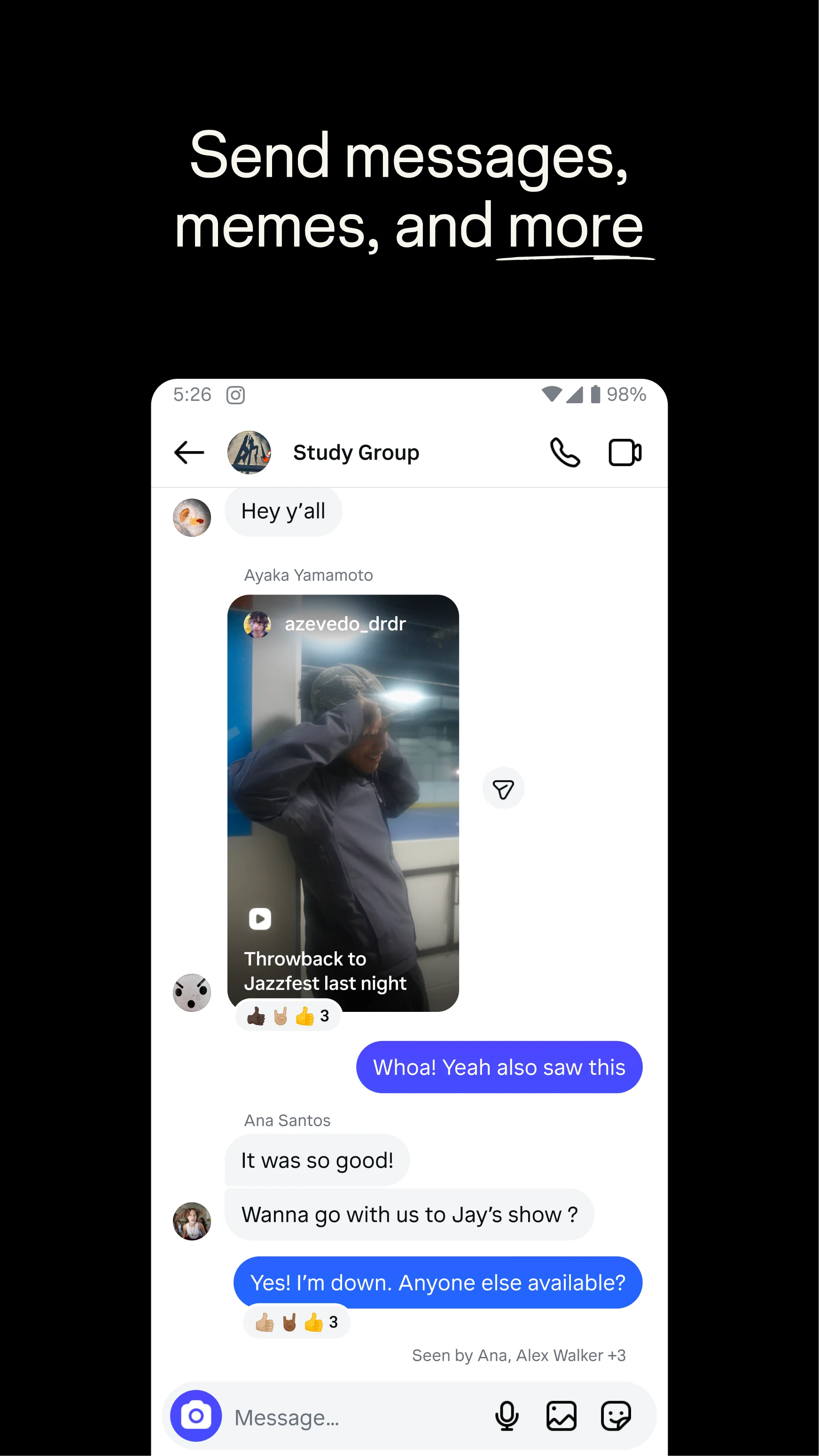 Instagram screenshot